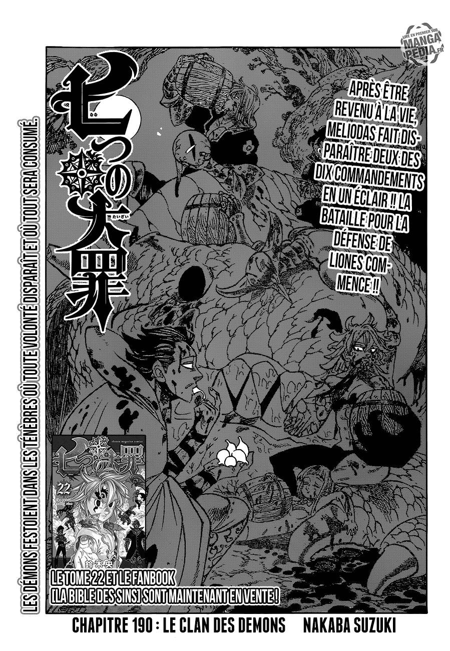 Lecture en ligne The Seven Deadly Sins 190 page 1