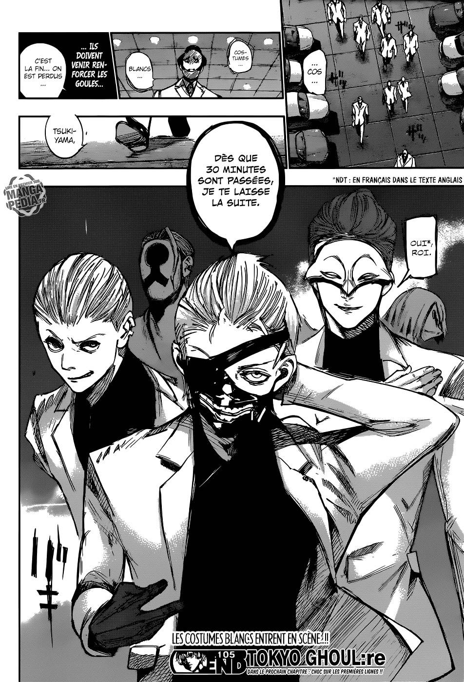 Lecture en ligne Tokyo Ghoul Re 105 page 19