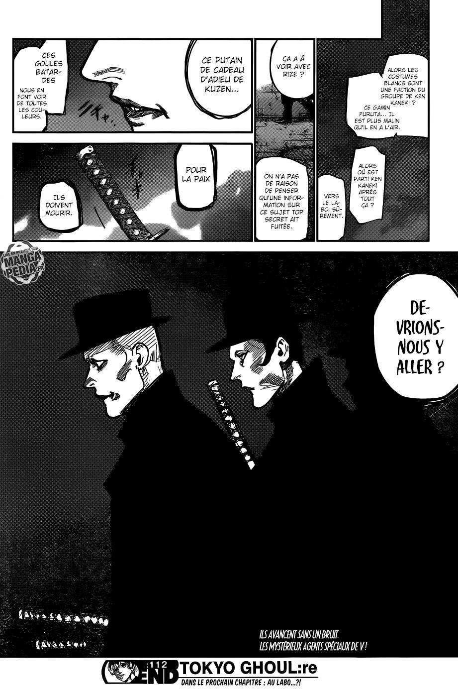 Lecture en ligne Tokyo Ghoul Re 112 page 19