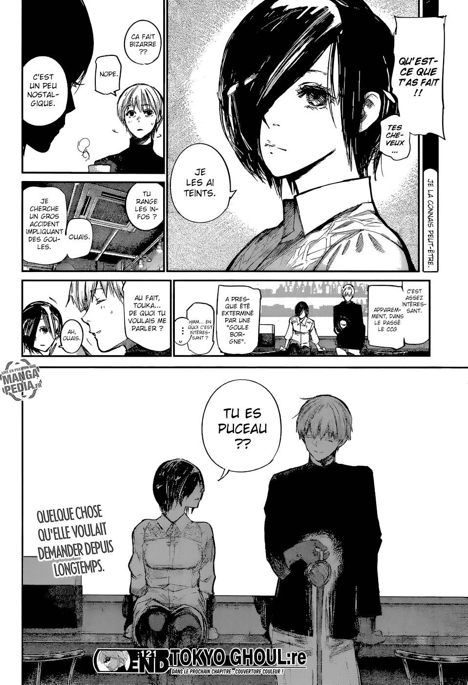 Lecture en ligne Tokyo Ghoul Re 121 page 19