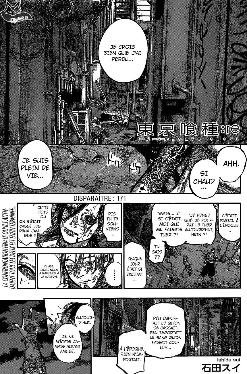 Lecture en ligne Tokyo Ghoul Re 171 page 1