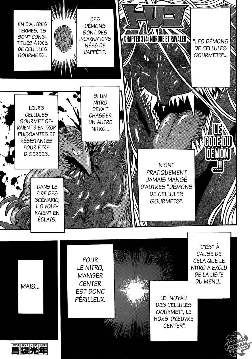 Lecture en ligne Toriko 374 page 2